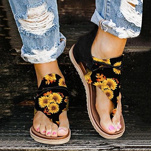 Kingtowag Summer Flops Sandals Flower Sapatos Flip Retro Print Fashion for Women Sandálias femininas sandálias de cunha do mundo 7 Tamanho 7