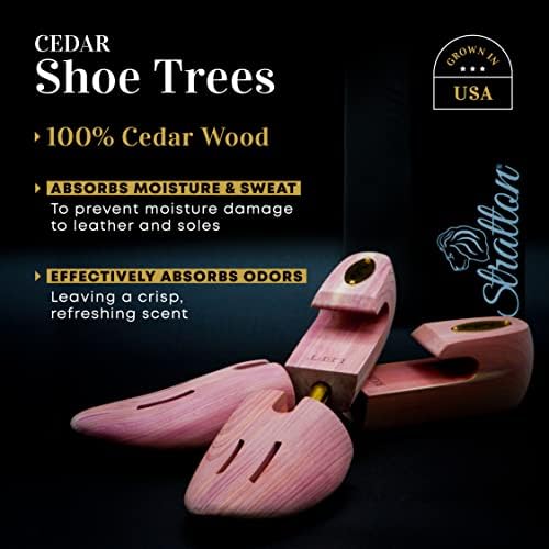 Pacote de valor de árvore de sapatos de cedro de Stratton para homens | Cultivado nos EUA | Grande presente para homens