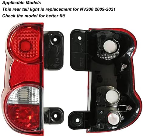Luz traseira de aramox, luz traseira do carro esquerdo Resposta rápida 26550 JX00A LIVRA traseira Substituição para NV200 2009-2021