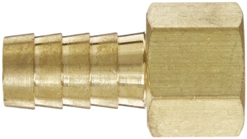 Eaton Weatherhead 10508b-206 Feminino Feminino, Brass CA360, ID da mangueira de 1/2 , tamanho de tubo de 3/8