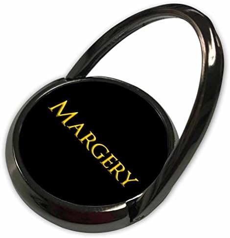 3drose Margery Nome da mulher comum na América. Amarelo em charme preto - anéis de telefone