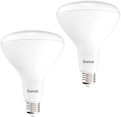 Lâmpadas LED de LED de Sunco BR40, luz de inundação interna, diminuição, 2700k branca macia, 100w equivalente a 17w, 1400 lm, base