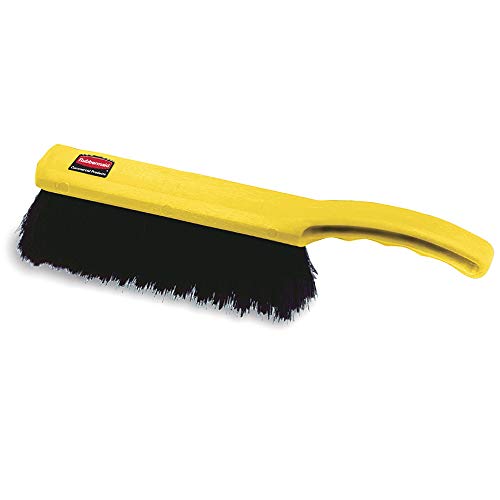 Rubbermaid Commercial FG9B5600BLA Brush e argamassa, preto, escova de limpeza, multi-superfície para rejunte, banheiros, cozinhas, bancadas, 8,5