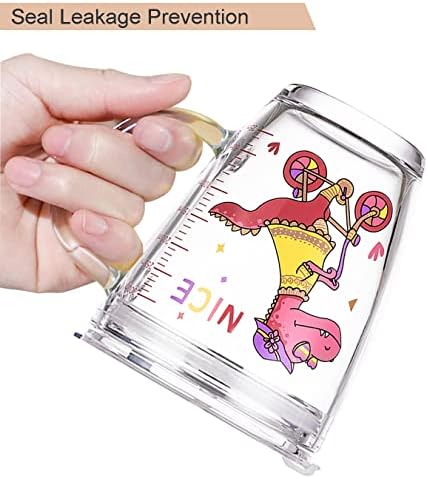 Fzy.bstim copo de leite de vidro com palha de silicone e alça de tampa para crianças e copo de vidro pesado adulto 350 ml caneca