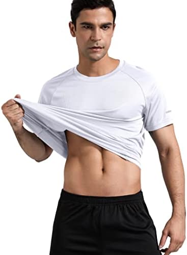 Boyzn 1 ou 3 pacote de treino masculino camisetas, camisetas com umidade seca de umidade, camisetas de manga curta atlética