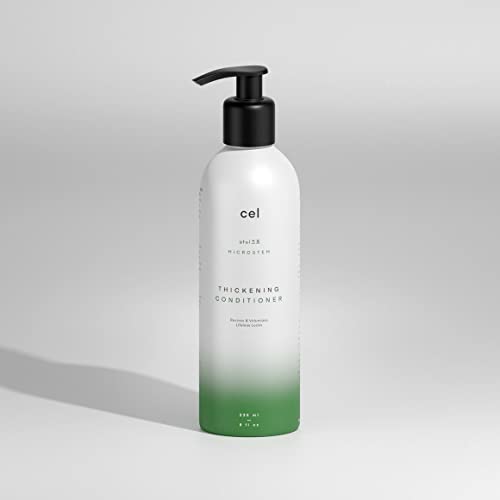 CEL Microstem Natural Hair Shampoo e Condicionador - Extrato de células -tronco Shampoo de perda de cabelo Anti Fainning - Shampoo de Biotina - Sulfato e Parabenos Free - Adequado para homens e mulheres