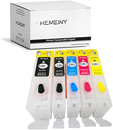 Substituição hemeiny vazia de cartuchos de tinta para Canon PGI-2550 Cli-251, trabalha com PIXMA MG5420 IP7220 MX722 MX922