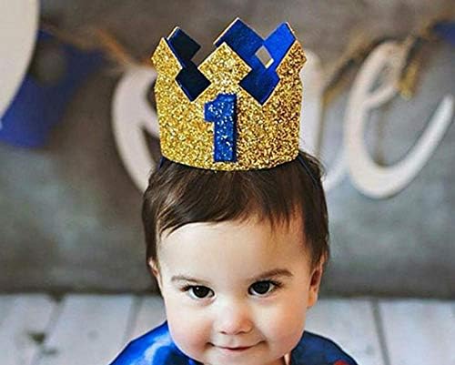 Baby Kid Glitter Crown Capace Party Hat para festa de aniversário Cosplay chá de bebê