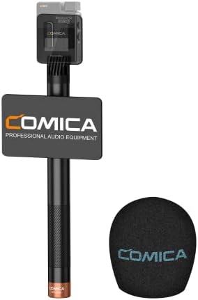 Compica HR-WM Entrevista Microfone de mãos dado, adaptador sem fio para manipulação para microfone sem fio boomx-d/boomx-U, perfeito