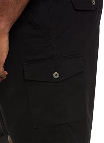 DXL Big & Tall Essentials Shorts de carga masculinos | algodão, ajuste descontraído com perna reta, prenda de 8,5