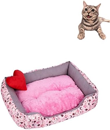 Aquecimento de gato Auto -aquecedor - Cama de gato de cachorro macio e macio de inverno com tapete de travesseiro 6 para pequeno