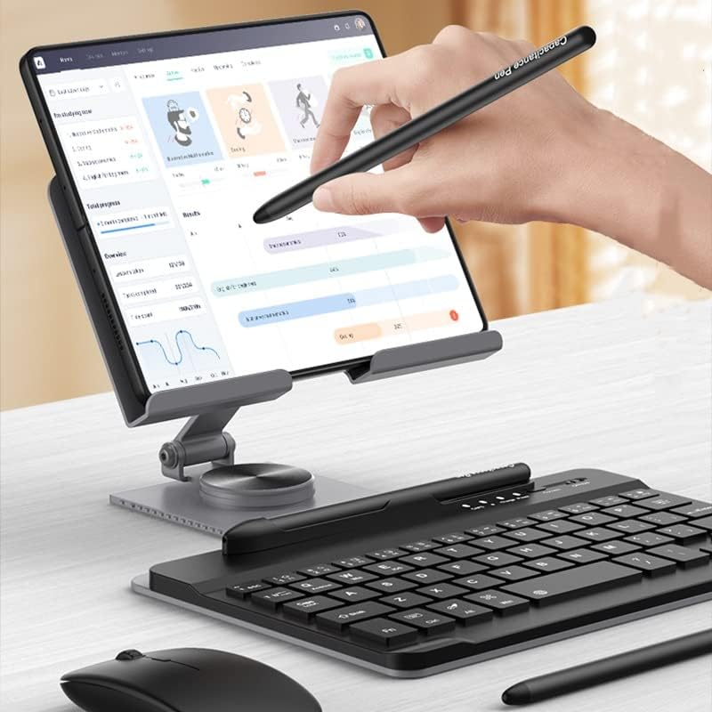Teclado Bluetooth+caneta de caneta+mouse sem fio+suporte de comprimido para mesa para Samsung Galaxy Z Fold 4 / Fold 3