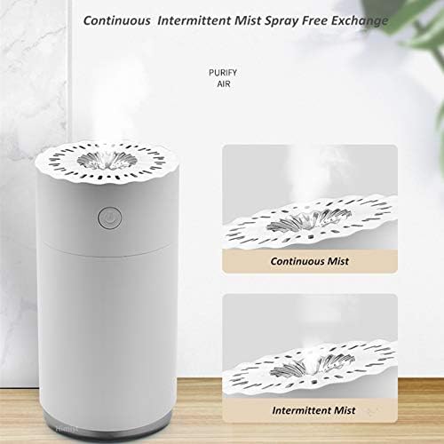 Ultrassonic Cool Mist umidificador de ar de aromaterapia USB, difusor de óleo essencial com luz LED para umidificador