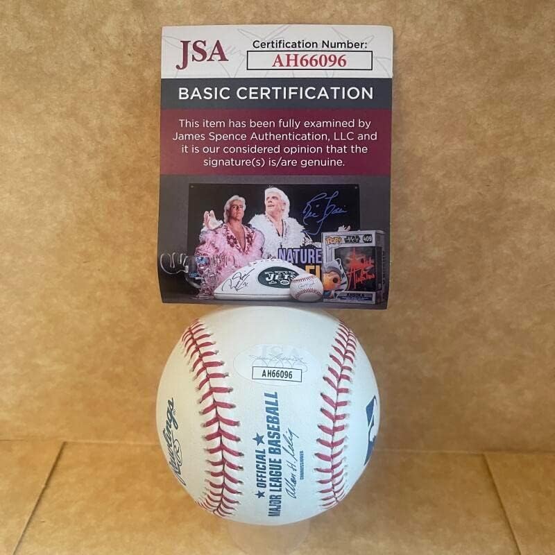 Kyle Gibson Rangers assinou autografado M.L. Baseball JSA AH66096