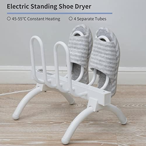 FXNFXLA Rack de secador de sapatos elétricos, 45-55 ℃ Aquecimento do termostato que quente, desodorização, máquina de