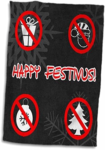 3drose feliz festivus o feriado para o resto de nós - toalhas