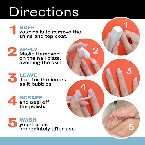 Removedor de esmalte em gel, remova o esmalte em gel em 3-5 minutos, removedor de esmalte em gel para unhas sem necessidade de