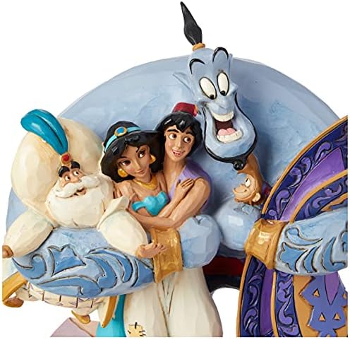 Tradições da Enesco Disney por Jim Shore Aladdin Group Hug Fture, 7,87 polegadas, multicolor