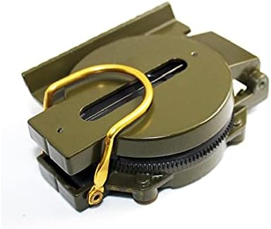Moudoauer Portable Exército Verde Compass, Exercício Externo Exército Militar Camping Pocket Pocket Survival Lensatic