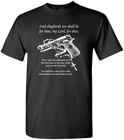 Oração Boondock - Cult Classic Movie Guns - Camiseta de algodão masculino