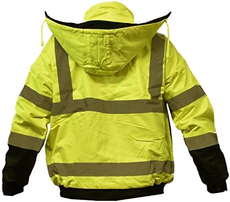 Alta Segurança Visual de Inverno Classe Água 3 de Segurança Pesada Isolada Jaquetas de Proteção My HTR01