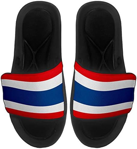 Sandálias/slides de slides de slides expressos para homens, mulheres e juventude - Bandeira da Tailândia - Tailândia Flag