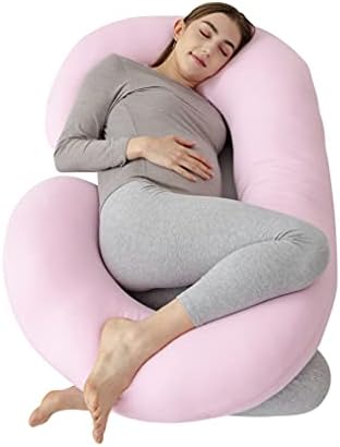 Travesseiro de gravidez yuantiano, para mulheres grávidas Pillow de corpo inteiro e apoio da maternidade - apoio para costas, quadris, pernas, barriga para mulheres grávidas