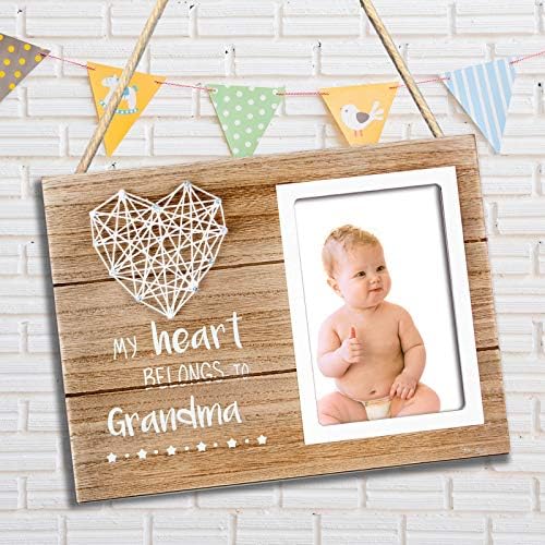 Vilight Grandma Gifts Picture Frame - Primeira vez Granny Gifts for Nana - Presente de anúncio da gravidez para nova avó -