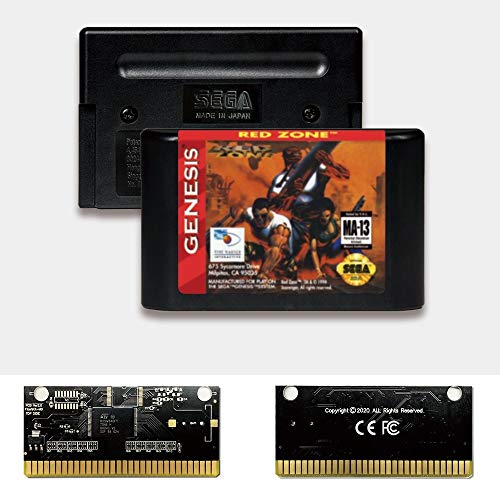 Zona vermelha aditi - USA Label Flashkit MD Electroless Gold PCB Card para Sega Genesis Megadrive Console