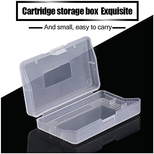 Cartucho de casos de jogo Zerone, 10pcs Clear Protective Game Cartuction Caso Storage Box Transparent Anti Poeira