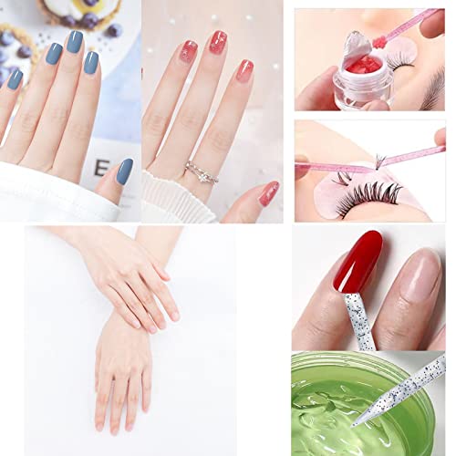 Mini Files de unhas e conjunto de cutículas incluíram 200 PCs Cuticle Pusher Sticks Manicure Sticks e 10 Pcs mini -buffers de unhas 100/180 Arquivo de lixamento de areia para unhas - preto