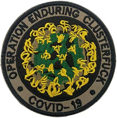 Operação ODSP Dururing clusterfck covid -19 bordado patch - emblema moral militar tático Patches engraçados Apliques