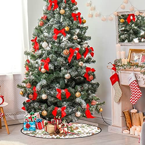 XIGUA, árvore de Natal Mat Flor Sleth Tree Tree Stand Tapete de Natal Salia de Natal Decorações de festa em casa de férias 28.3
