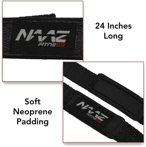 Naaz Fitness - Cinturão de elevação de peso para homens e mulheres Nylon de 6 polegadas Nepreno Corrente de levantamento de peso