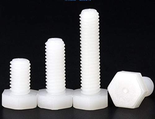 10pcs m12 10mm -100mm nylon externo hexagonal para parafuso plástico para parafusos plástico parafuso comprimento -