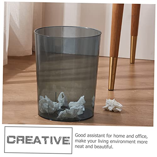 Desbravadores de mesa Doitool BIN com contêineres de tampa com tampas de lixo de plástico pode ser um recipiente de lixo de lixo redondo recipiente de lixo lixo balde de balde de papel de papel de balde de papel balde de papel