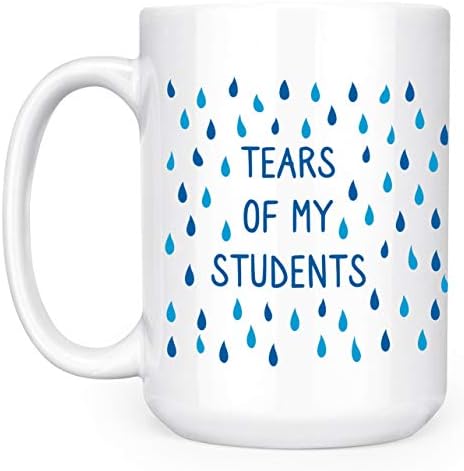 Lágrimas dos meus alunos - Professor engraçado - 15oz deluxe caneca de chá de café dupla face