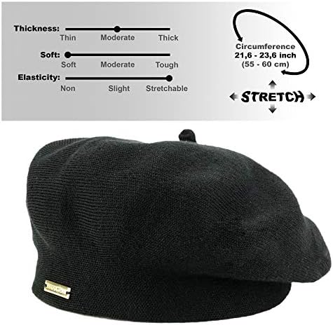 Chapéu de boina de lã Braxton - HAT CROCHET PROCHET PACHET PACHET ROINE