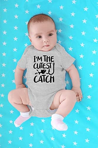 CBTWear I'm the Cut mais fofa - Roupa de pesca engraçada - Bodysuit de bebê de uma peça fofa de uma peça