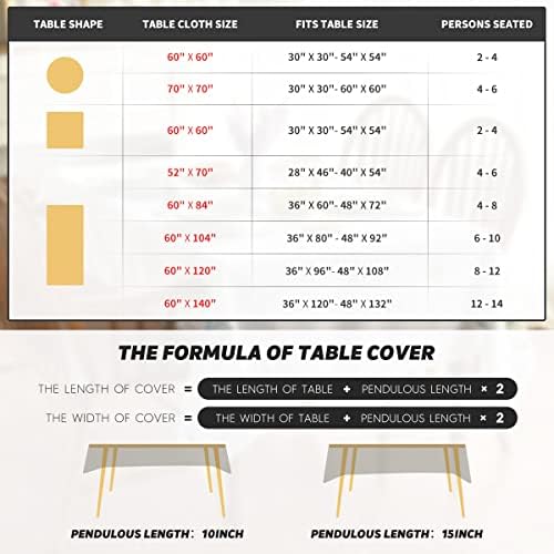 Horaldaily Summer Spring Tolera de mesa 60x120 polegadas, aquarela capa de mesa de limão para o jantar de piquenique para festas decoração