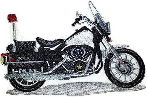 Hot Rods em uma tela de belas Bikers Collection [Polícia] [História do Automóvel Americano em Bordado] Ferro bordado On/Sew Patch [6.53 x4.65] Feito nos EUA]