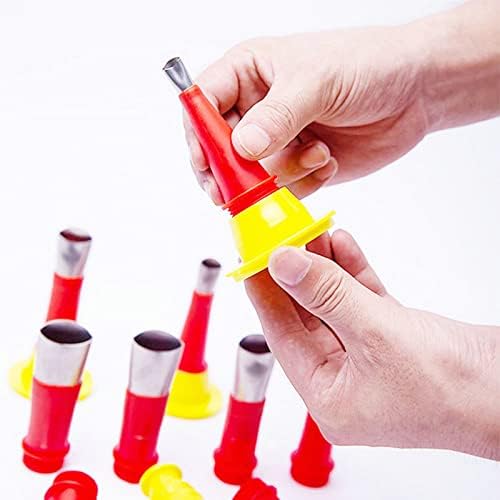 Kit de ferramentas de bico de borracha universal integrado, dicas de calafetagem de 27 peças reutilizáveis, conjunto
