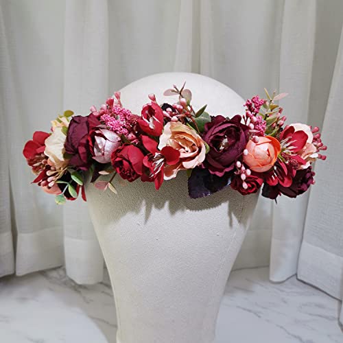 Lucky Summer Floral Headpient Band Band Boho Floral Crown Photo Prop