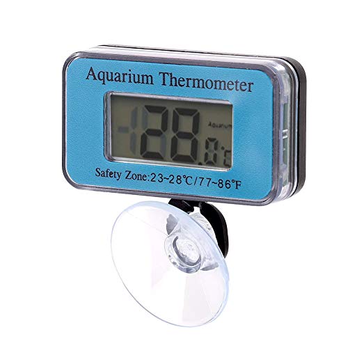 Termômetro de aquário, tela Digital LCD Tanque de peixe Terrarium sensor de temperatura Aquário Sonda de aquário Figura Termômetro de água eletrônica