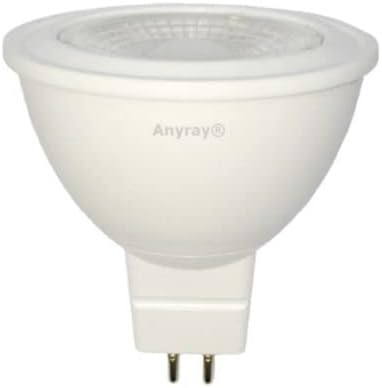 Anyray GU5.3 LED MR16 12V Base 5watt = 15W-20watt MR16 LED LED Spot Light Projector