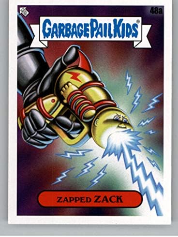 2020 Topps Garbage Bail Kids Series 2 35th Anniversary NONSport Trading Card #48A Zack Zack Official GPK Sticker Trading Card da empresa Topps destacando os personagens favoritos dos fãs ao longo dos anos em condição bruta