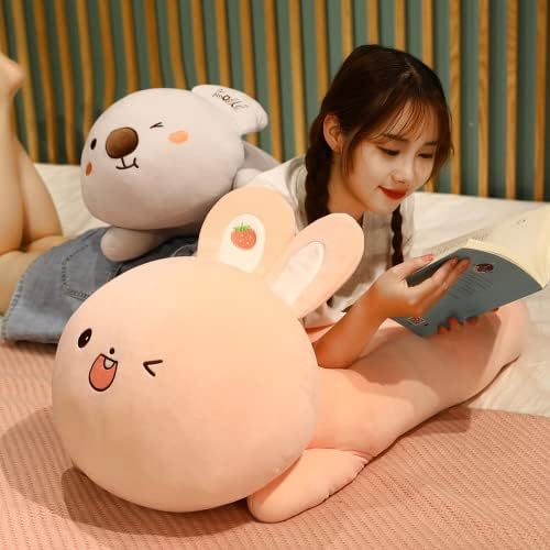 Pangcangshu Nice Huggable Cartoon Animais macios travesseiros de pelúcia pato recheado/coalas/brinquedos de elefante/coelho Big Bed Sleep Girls Presente
