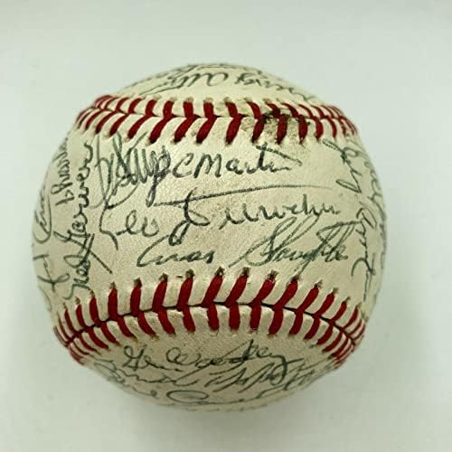 Chicago Cubs Hof & Legends Baseball Multi Signed 37 Sigs Ernie Banks JSA COA - Bolalls autografados