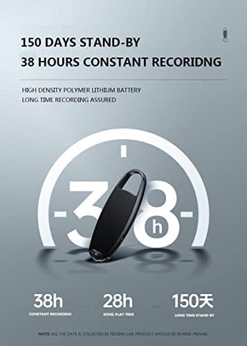 BHVXW Keychain USB Voice ativada Recorder Mini Dictaphone Professional Recording MP3 Flash Drive Digital Audio Record Record