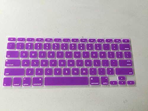 Auto -teclado Silicone Membrane Film Skin for MacBook Air Pro 13/15/17 Laptop -Purple